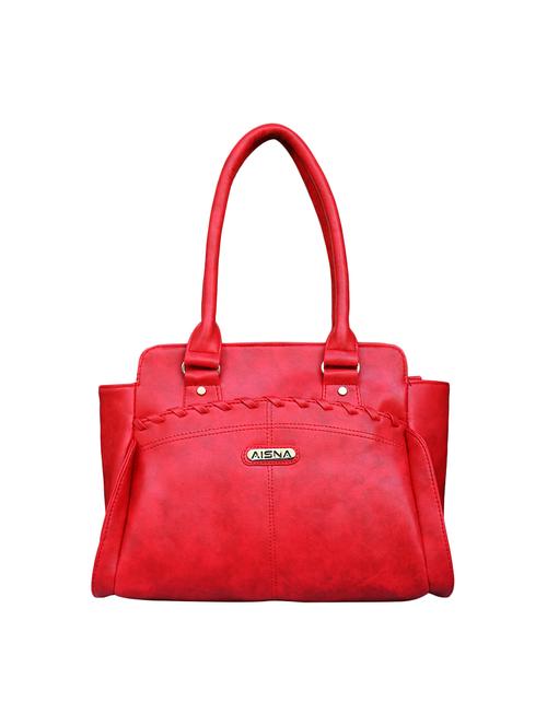 red leatherette regular handbag - 14923165 - Very Small Image - 1