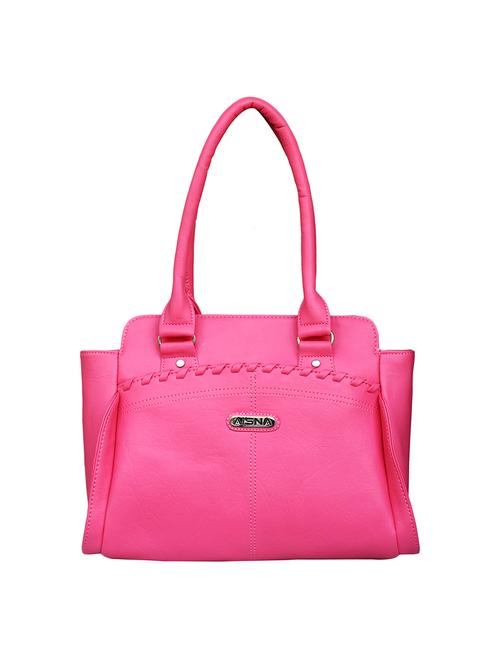 pink leatherette regular handbag - 14923167 - Very Small Image - 1