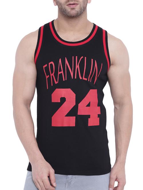 black cotton vest - 14926500 - Very Small Image - 1