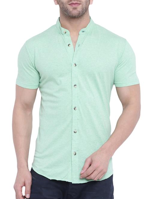 mens solid casual shirt - 14926523 - Very Small Image - 1