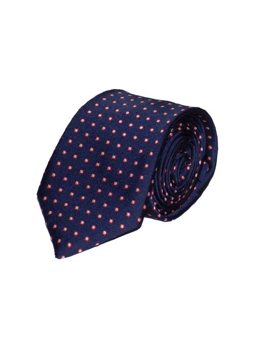 blue micro fiber tie with pocket square and cufflinks - 14928437 - Very Small Image - 1