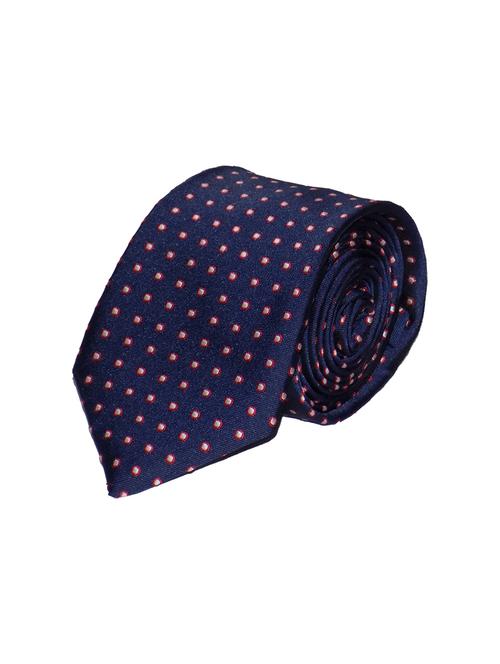 blue micro fiber tie with pocket square and lapelpin - 14928448 - Very Small Image - 1
