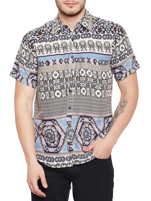 multi colored polyester casual shirt - 14929417 - Very Small Image - 1