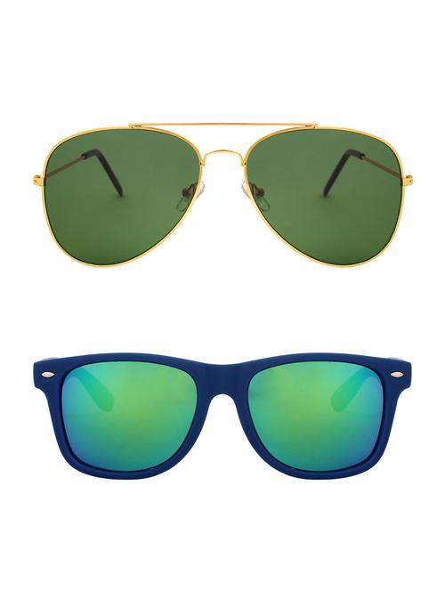 abner combo of aviator & wayfarer sunglases - 14930801 - Very Small Image - 1