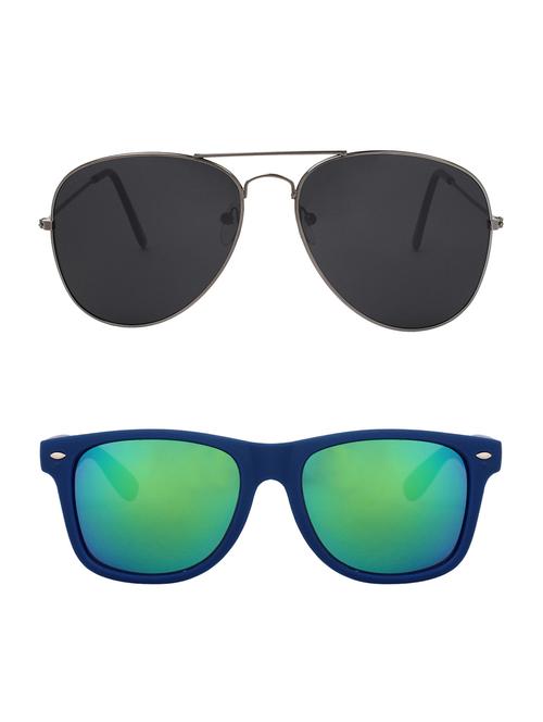 abner combo of aviator & wayfarer sunglases - 14930803 - Very Small Image - 1