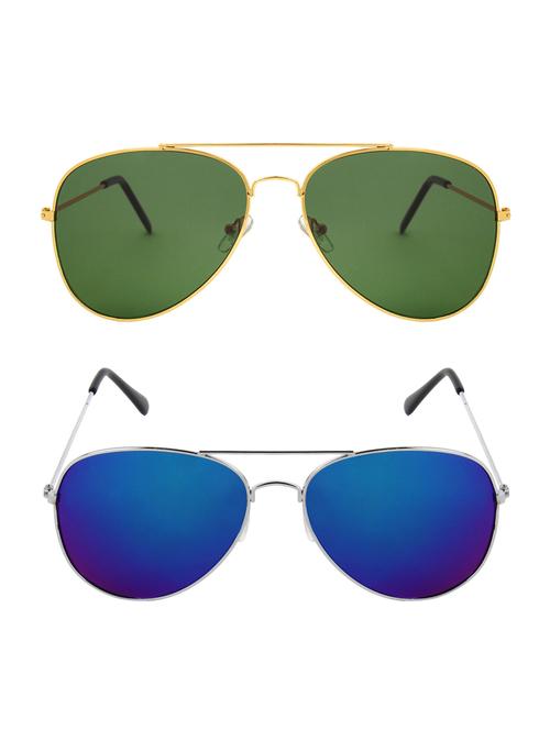 abner combo of aviator & aviator sunglases - 14930814 - Very Small Image - 1