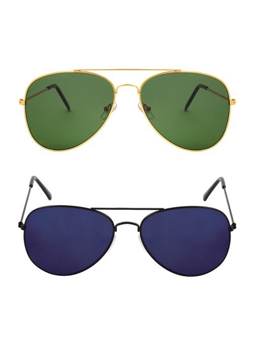 abner combo of aviator & aviator sunglases - 14930816 - Very Small Image - 1