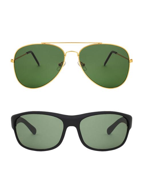 abner combo of aviator & wrap around sunglasses - 14930829 - Very Small Image - 1