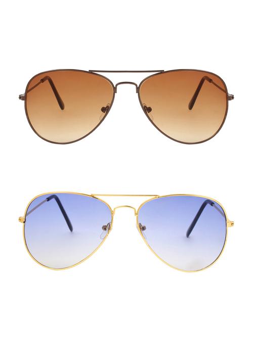 abner combo of aviator & aviator sunglases - 14930848 - Very Small Image - 1