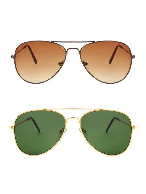 abner combo of aviator & aviator sunglases - 14930849 - Very Small Image - 1