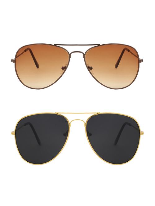 abner combo of aviator & aviator sunglases - 14930850 - Very Small Image - 1