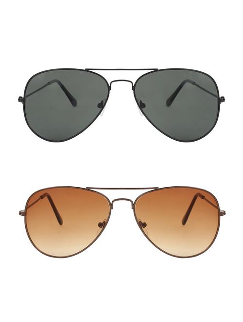 abner combo of aviator & aviator sunglases - 14930862 - Very Small Image - 1