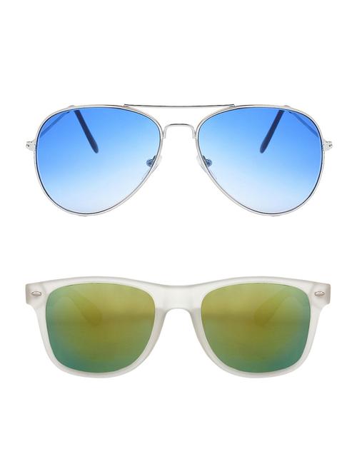 abner combo of aviator & wayfarer sunglases - 14930892 - Very Small Image - 1