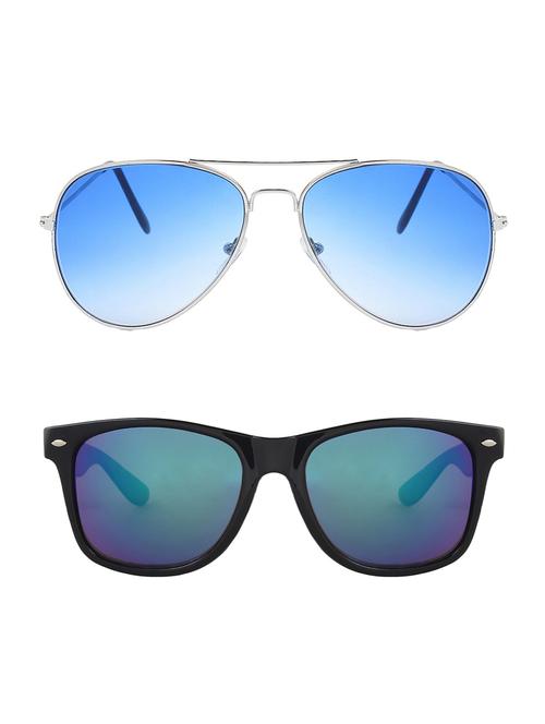 abner combo of aviator & wayfarer sunglases - 14930898 - Very Small Image - 1