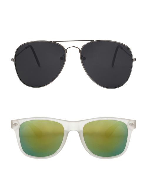 abner combo of aviator & wayfarer sunglases - 14930903 - Very Small Image - 1