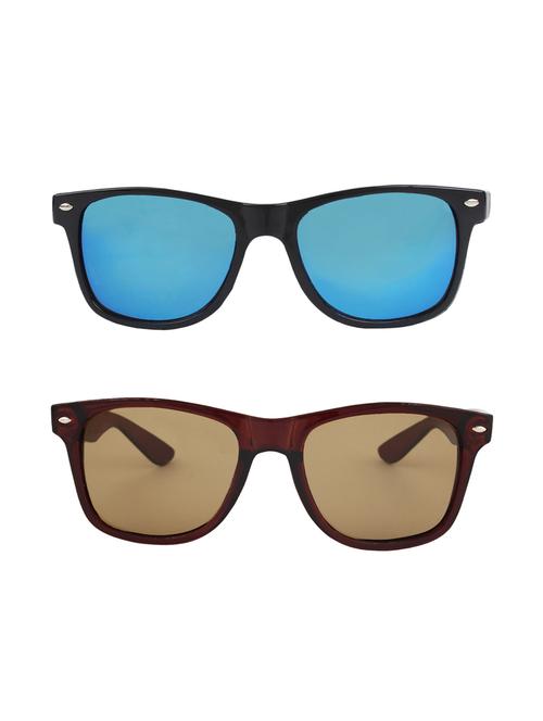 abner wayfarer, wayfarer sunglasses (blue, brown) - 14931118 - Very Small Image - 1