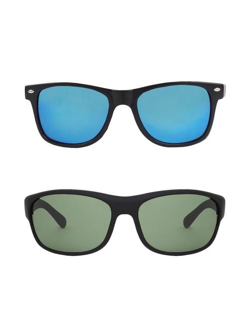 abner wayfarer, wrap around-around sunglasses (blue, green) - 14931120 - Very Small Image - 1