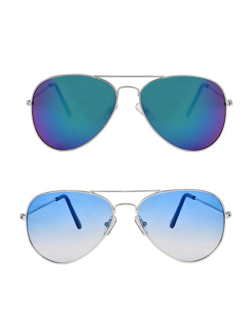 abner aviator, aviator sunglasses (blue, blue) - 14931123 - Very Small Image - 1