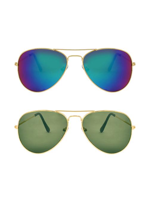 abner aviator, aviator sunglasses (blue, green) - 14931217 - Very Small Image - 1