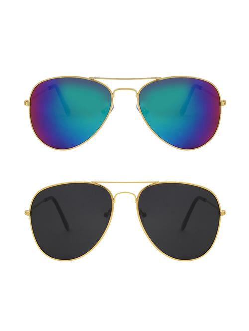 abner aviator, aviator sunglasses (blue, black) - 14931218 - Very Small Image - 1
