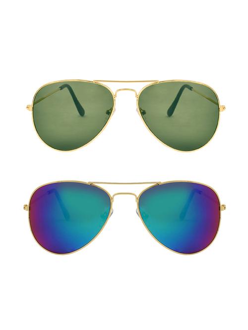 abner aviator, aviator sunglasses (green, blue) - 14931232 - Very Small Image - 1