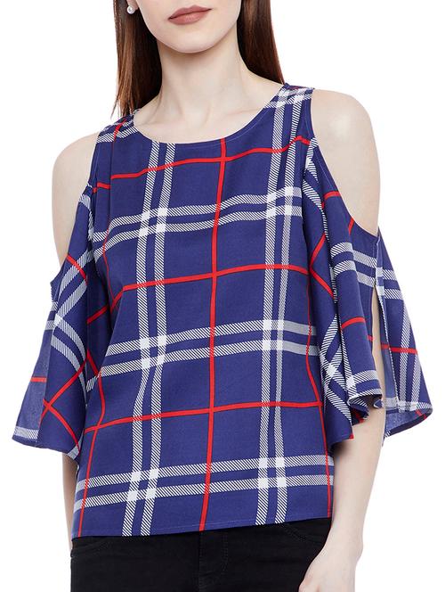 blue checkered top - 14933081 - Very Small Image - 1