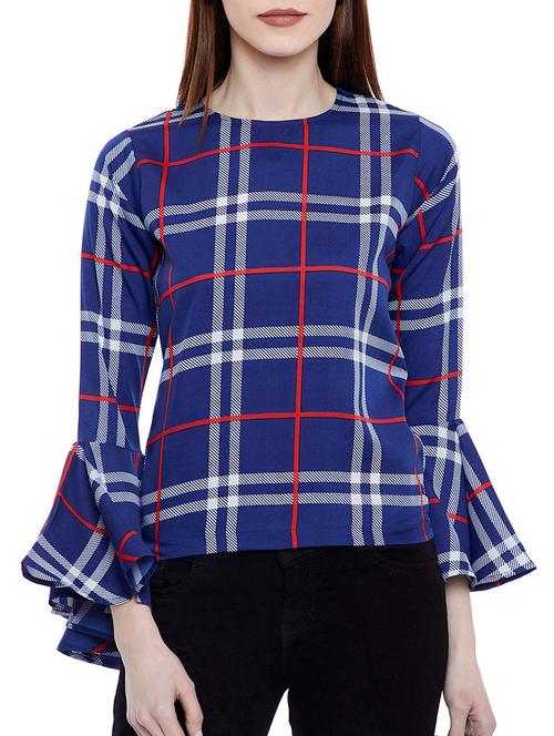 blue checkered top - 14933088 - Very Small Image - 1