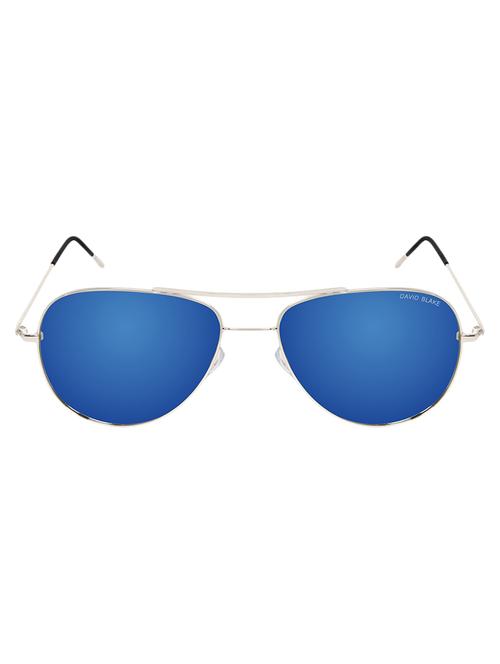 david blake blue aviator uv protected mirrored sunglass - 14936004 - Very Small Image - 1