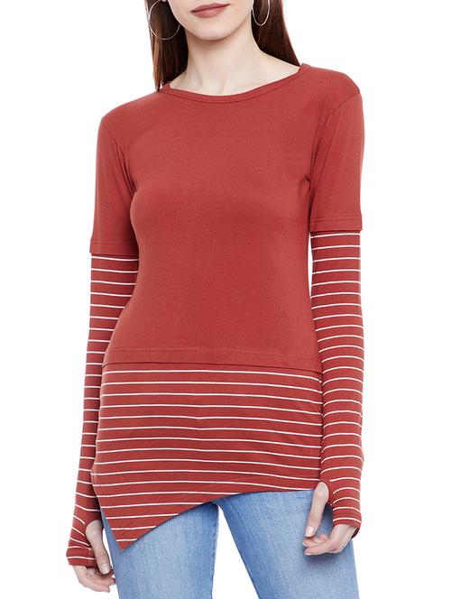 striped asymmetrical tunic - 14937818 - Very Small Image - 1