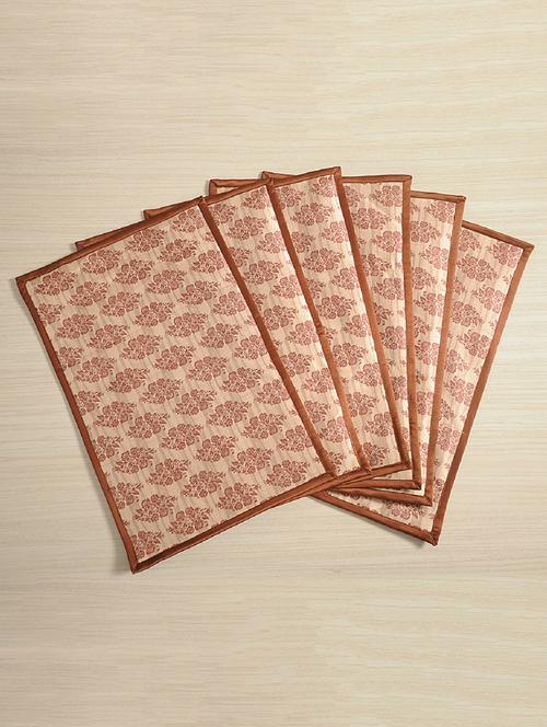 dinner table mat set of 6 - 30 cm x 45 cm - 14938705 - Very Small Image - 1