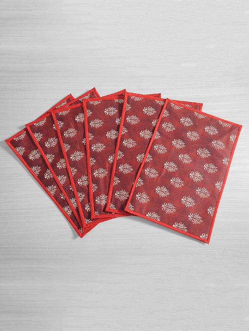 dinner table mat set of 6 - 30 cm x 45 cm - 14938711 - Very Small Image - 1