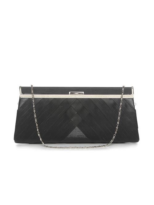 black leatherette regular clutch - 14944977 - Very Small Image - 1