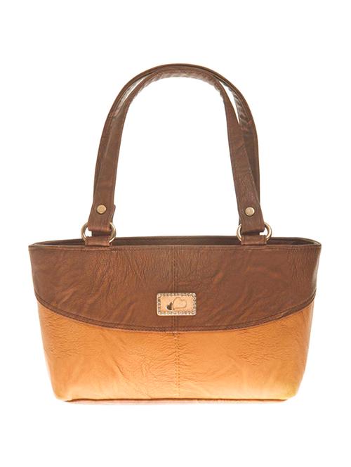 brown leatherette regular handbag - 14947841 - Very Small Image - 1