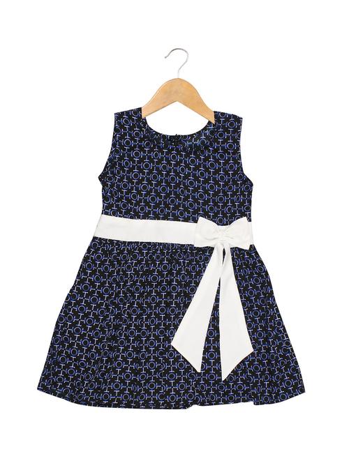 girls round neck sleeveless frock - 14948221 - Very Small Image - 1