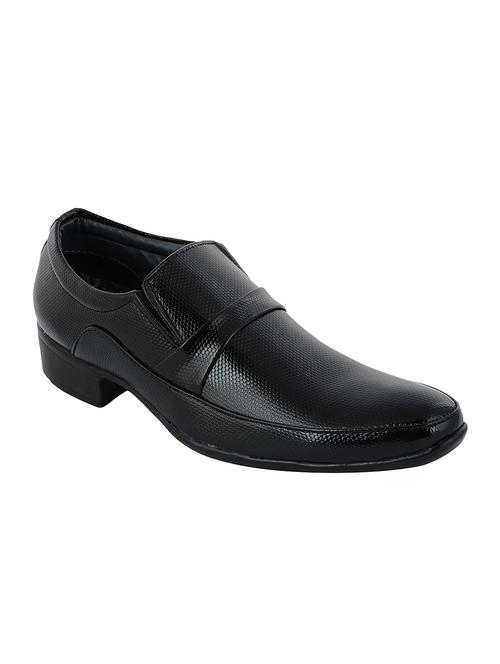 black leatherette formal slip on - 14948397 - Very Small Image - 1