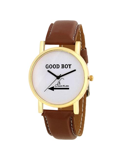 jack klein elegant golden case wrist watch - 14948716 - Very Small Image - 1