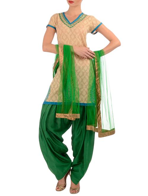 beige cotton straight kurta - 14950535 - Very Small Image - 1