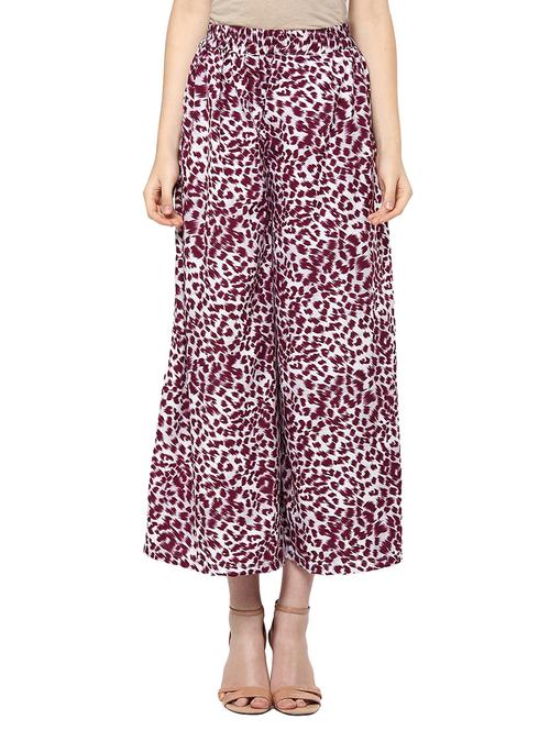 multicolored printed crepe palazzo - 14951139 - Very Small Image - 1