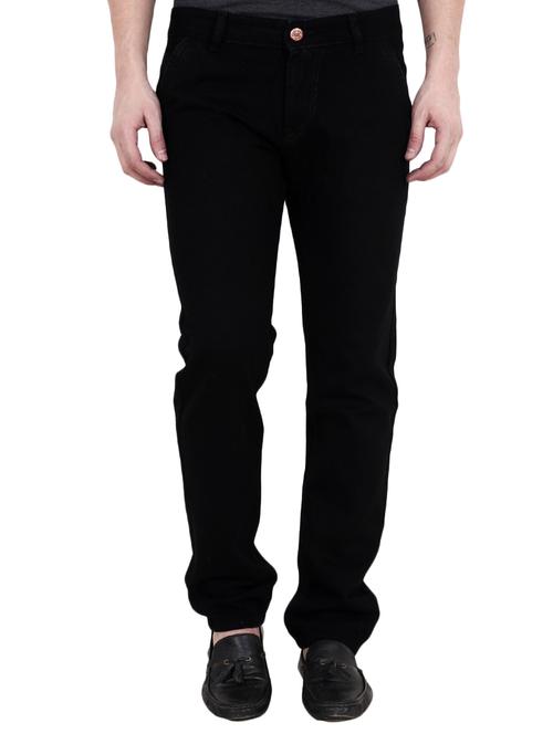 black cotton plain jeans - 14951339 - Very Small Image - 1