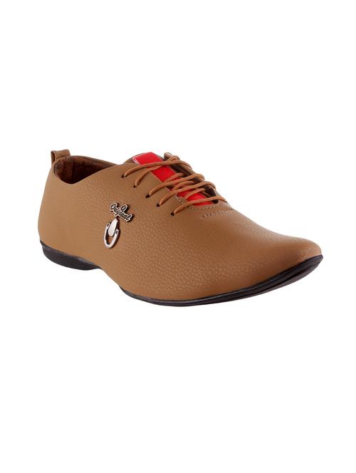 tan leather lace up shoe - 14953259 - Very Small Image - 1