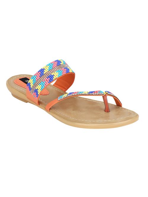 orange one toe sandal - 14953291 - Very Small Image - 1