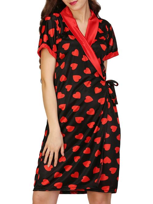 heart print sleepwear robe - 14953338 - Very Small Image - 1