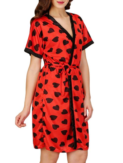 heart print nightwear set - 14953351 - Very Small Image - 1