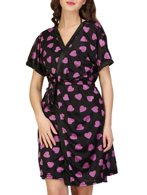heart print nightwear set - 14953352 - Very Small Image - 1