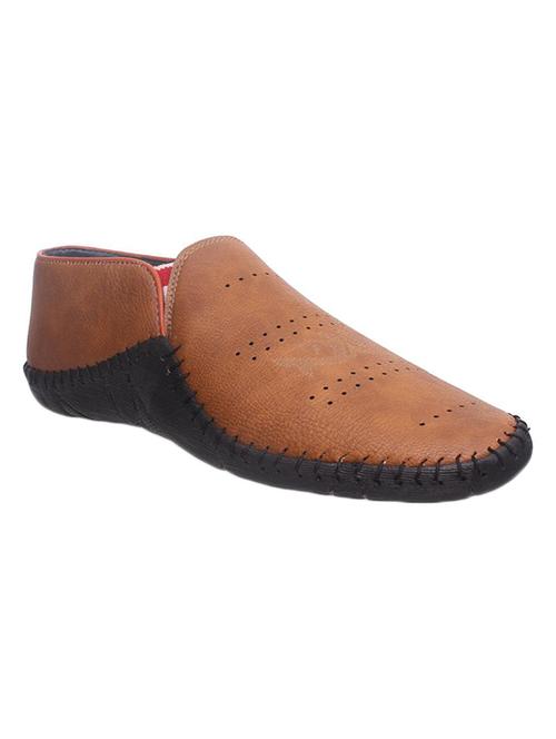 tan leatherette casual slipon - 14954492 - Very Small Image - 1
