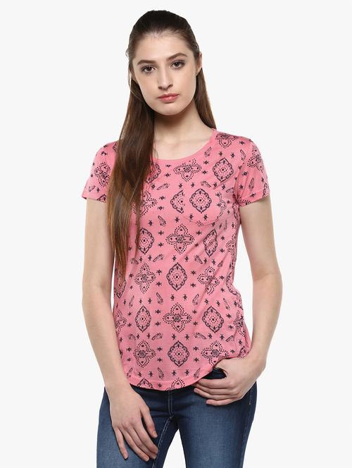 pink printed tee - 14954938 - Very Small Image - 1