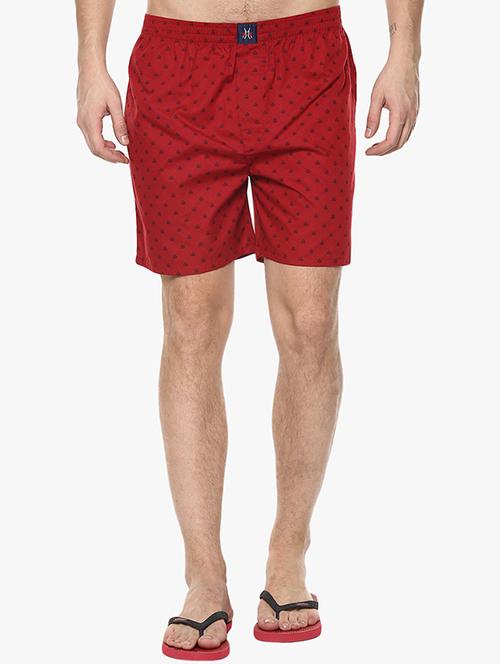 red cotton boxers - 14955060 - Very Small Image - 1