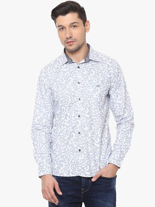 light blue cotton casual shirt - 14955087 - Very Small Image - 1