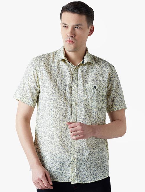 yellow linen casual shirt - 14955176 - Very Small Image - 1