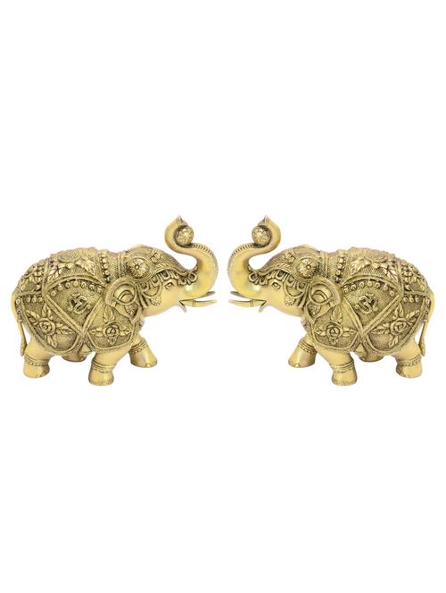 decorative elephant pair handicrafts product - 14955730 - Very Small Image - 1